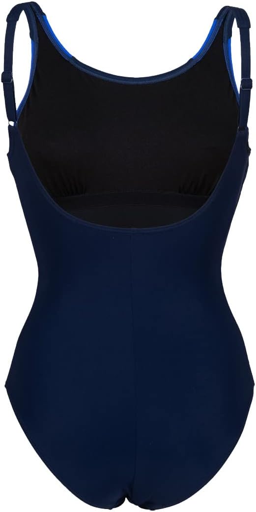 ARENA Damen Women's Bodylift Swimsuit Lola U Back Panel Badeanzüge (1er Pack) 38 Navy-bright Blue, 3