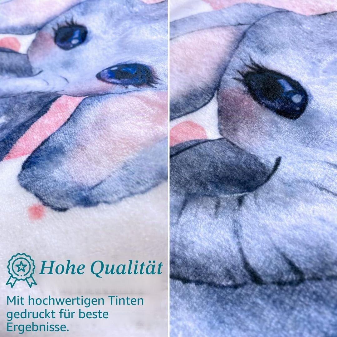 Personalisedog Personalisierte Fotodecke Decke mit Eigenem Foto &amp; Text | Super Weiche Fleecedecke Mi