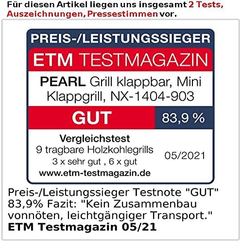 PEARL Klappgrill: 2er-Set flach zusammenklappbare Kohle-Grills, Grillfläche je ca. 24,5 (Minigrill,