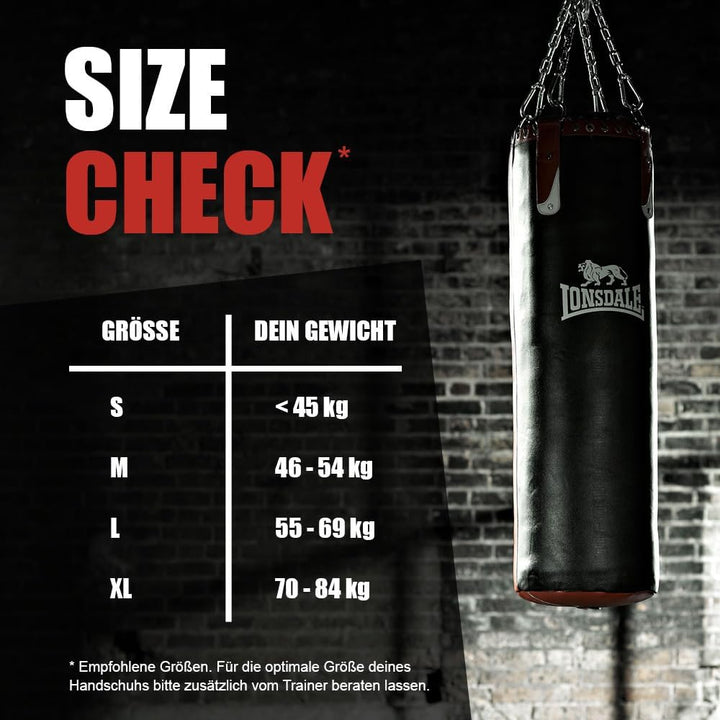 Lonsdale Boxsackhandschuhe aus Kunstleder Barley, S