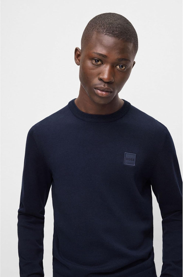BOSS Herren Amotore Knitted-Sweater XXL Dark Blue404, XXL Dark Blue404