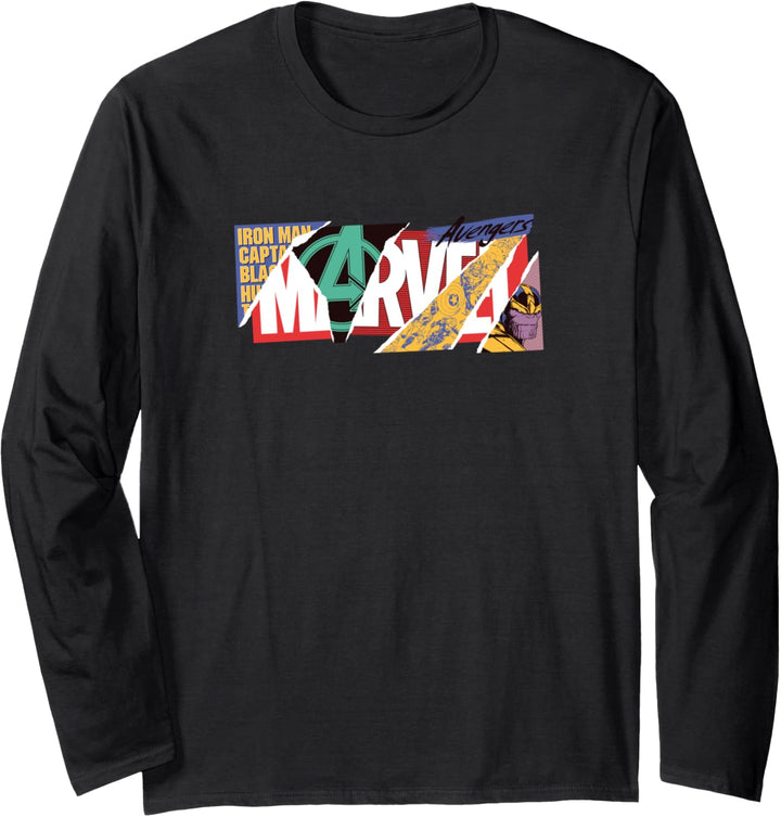 Marvel Scrapbook Logo Langarmshirt