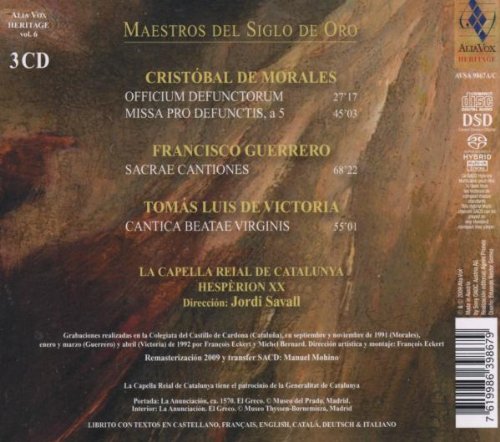 Maestros Del Siglo de Oro, Audio-CD