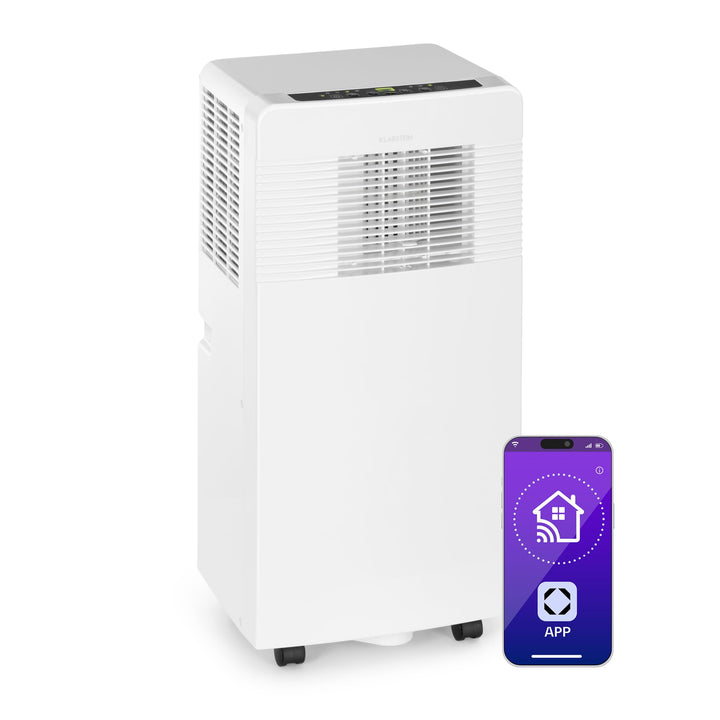 Klarstein Mobile Klimaanlage mit Abluftschlauch, 4-in-1 Klimagerät mit Ventilator, Luftentfeuchter &
