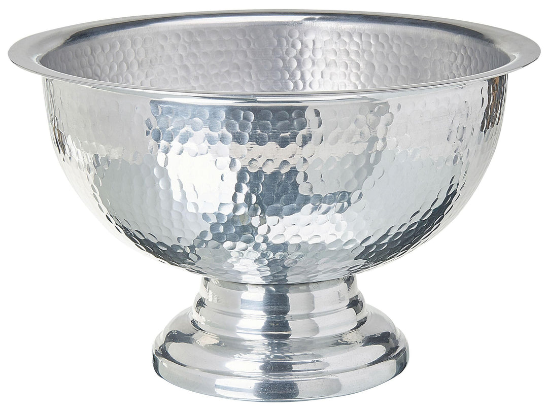 Champagner Kühler gepresste Metallschale silber ⌀ 36 cm Tiwanaku