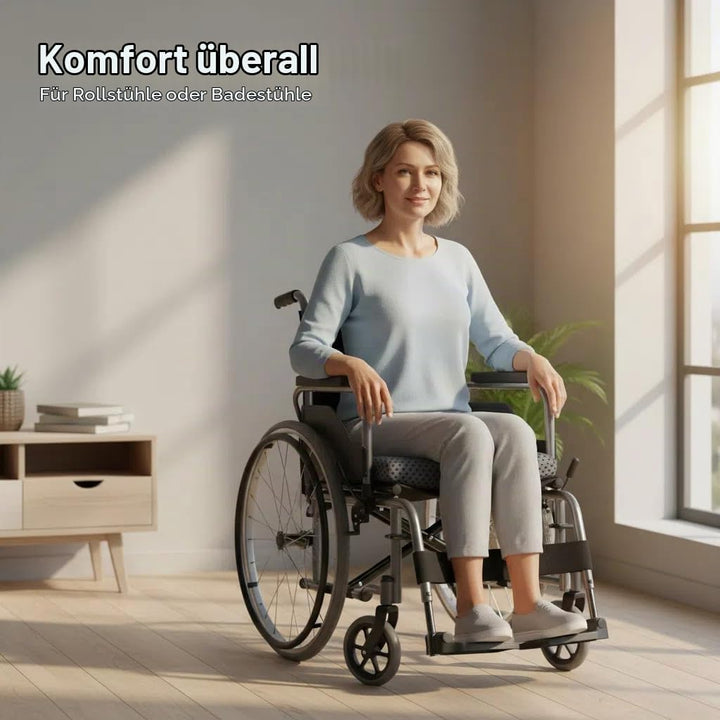 Sitzkissen Für Duschstuhl, Duschsitzkissen mit Haken, Badewannenkissen Für Senioren und Behinderte,