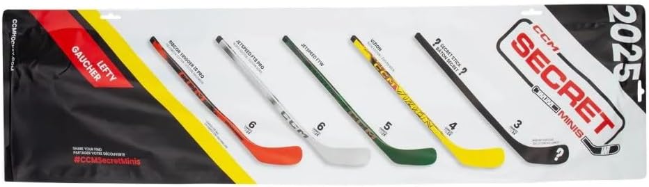 CCM Secret Mystery Mini Stick Schläger Sammlerwert standart Linke Hand unten normal für Rechtshänder