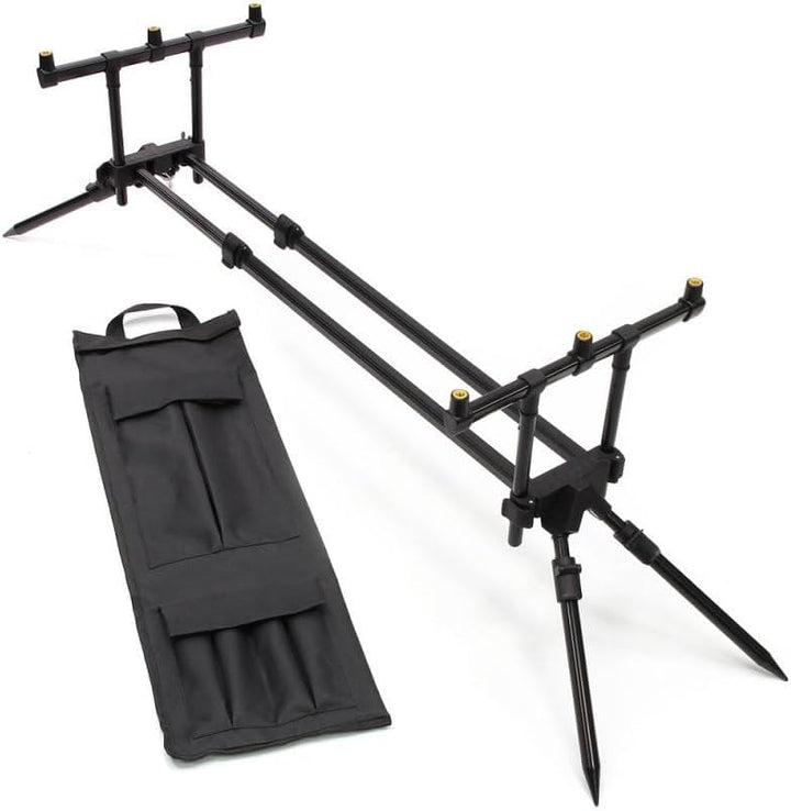 Rod Pod Quick Rutenständer für 3 Angelruten Karpfen Rutenhalter mit Tasche