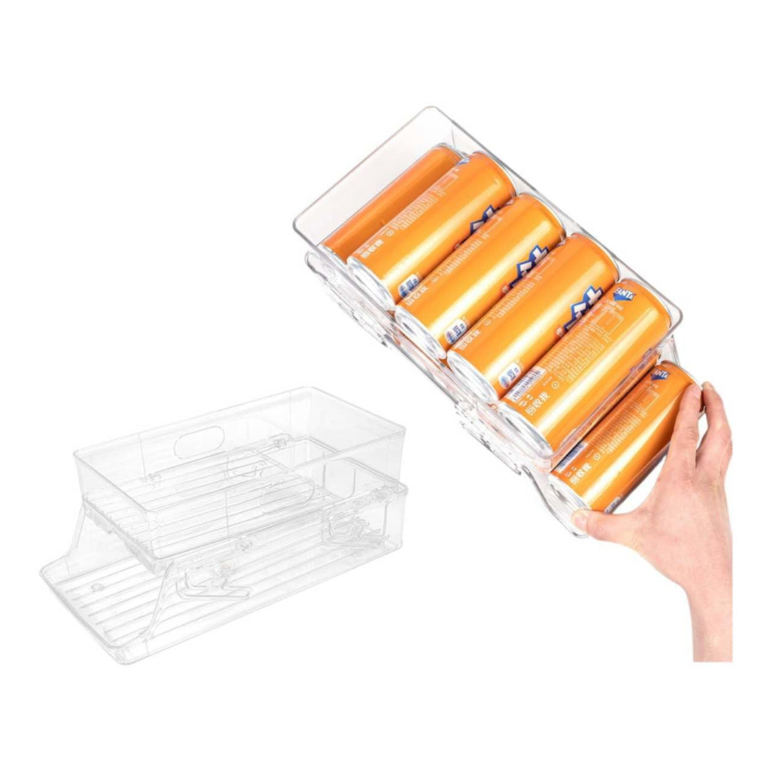 Schevem Dosenorganizer Kühlschrank,Getränkeregal für Küchen, Organizer Foldable Dosenhalter für Getr