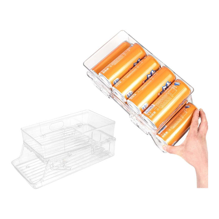 Schevem Dosenorganizer Kühlschrank,Getränkeregal für Küchen, Organizer Foldable Dosenhalter für Getr