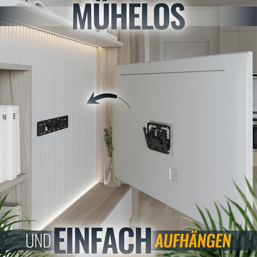 RICOO No Gap TV Wandhalterung Fernseher Halterung SQ75 für Samsung Q7/Q8/Q9 QLED 75 Zoll flach &amp; Ult