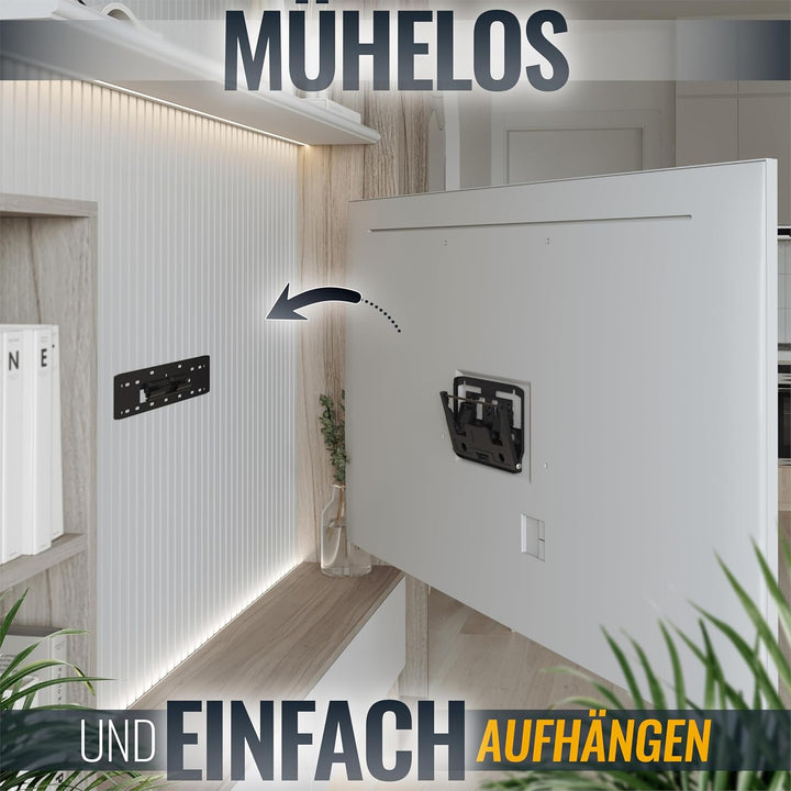 RICOO No Gap TV Wandhalterung Fernseher Halterung SQ75 für Samsung Q7/Q8/Q9 QLED 75 Zoll flach &amp; Ult