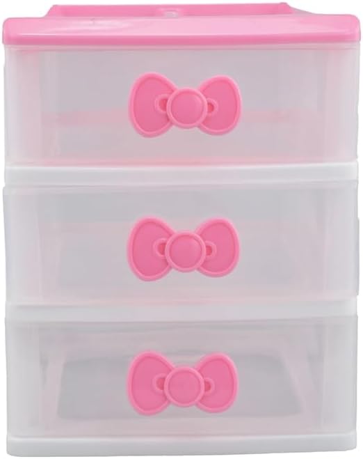 Schöne Mädchen rosa Farbe Kawaii &amp; niedliche Desktop-Schublade Aufbewahrungsbox Empfänger Organizer