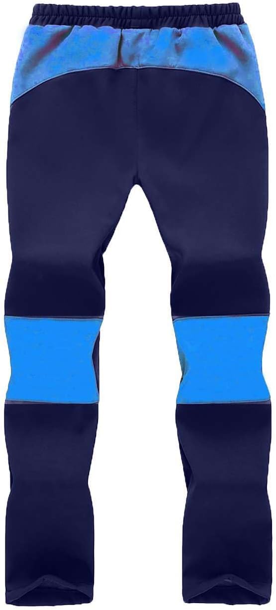 Echinodon Kinder Gefütterte Hose Softshellhose Winddicht Wasserabweisend Atmungsaktiv Warm Outdoorho