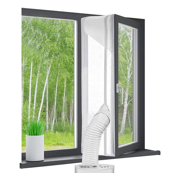 Flow fire 400 cm Mobile Klimaanlage Fensterabdichtung, Klimagerät Fensterabdichtung Funktioniert mit