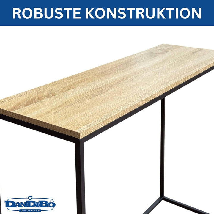 DanDiBo Konsolentisch Schmal Metall Modern 100x80x30 cm Sideboard Beistelltisch 96636 Ablagetisch Fl