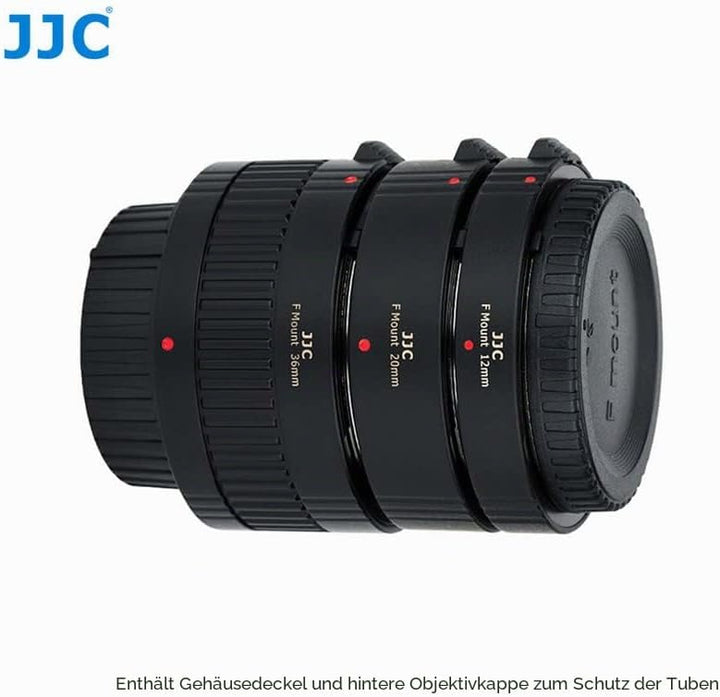 JJC Autofokus Zwischenringe (AF) mit TTL-Belichtung für Makrofotographie 12mm, 20mm und 36mm (Passen