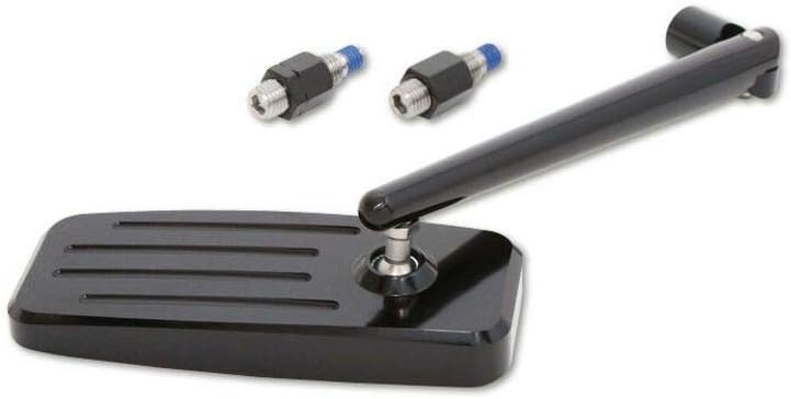 HIGHSIDER CNC gefräster schwarz Aluspiegel Action