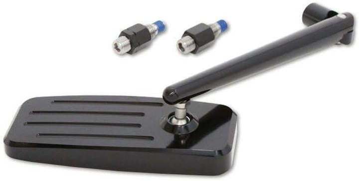 HIGHSIDER CNC gefräster schwarz Aluspiegel Action