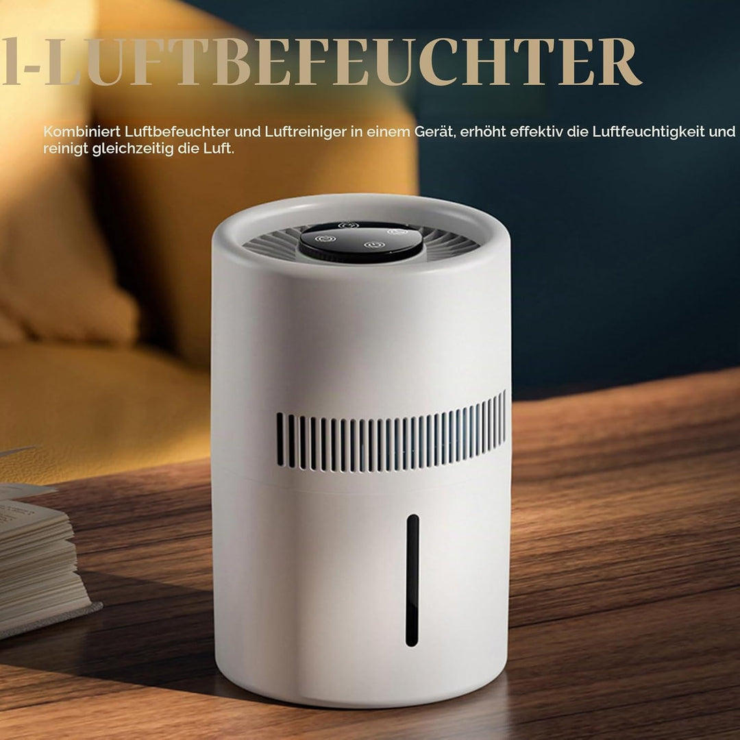 2-in-1-Kombination aus Luftreiniger und Luftbefeuchter, 5-W-Luftreiniger mit Luftbefeuchter, Leicht