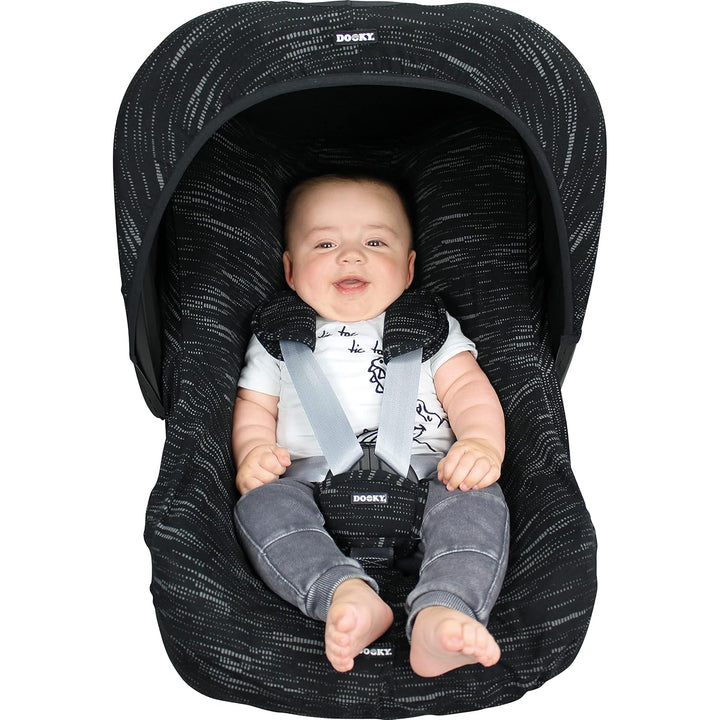 Original Dooky Seat Cover Schonbezug Matrix für Babyschale Universalgrösse geeignet für 3 und 5 Punk