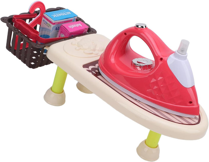 Spielzeug-Bügelbrett-Set, Simulation, Rollenspiel, Elektrisches Wäsche-Spielset mit Batteriebetriebe