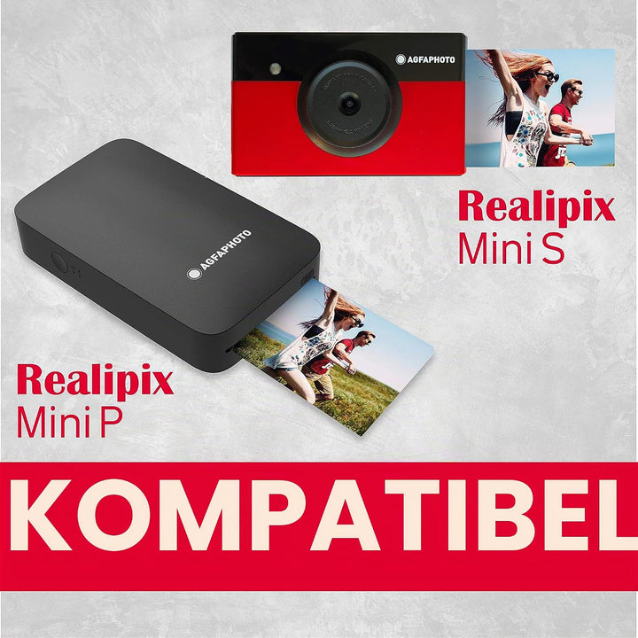 AgfaPhoto Fototapete für 50 Fotos, 5 x 8, 6 cm, AMC50