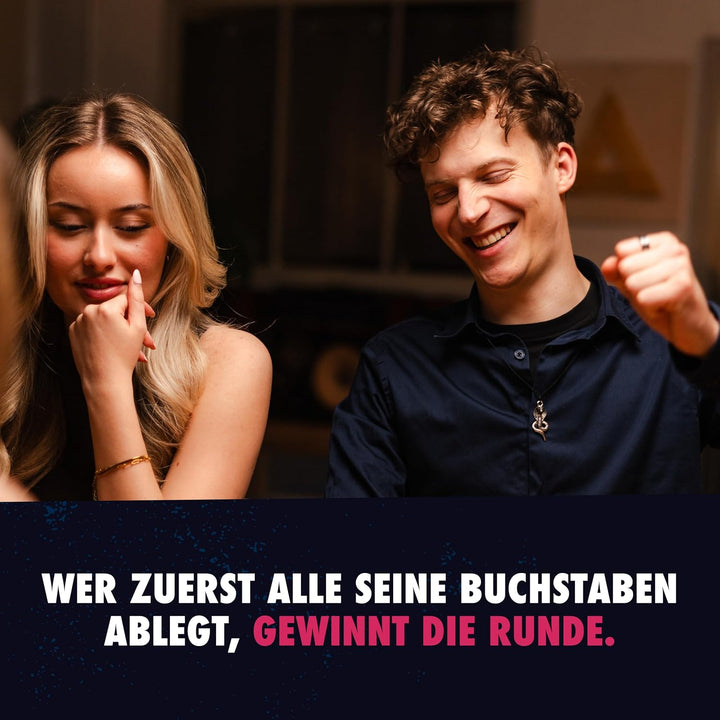 ATM Gaming Quickstop - Das Buchstaben-Duell - Party-Edition - Kartenspiel für Jugendliche und Erwach