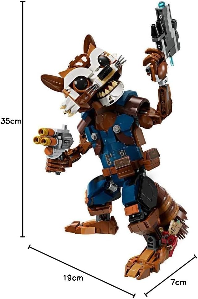 LEGO Marvel Rocket & Baby Groot, baubares Superhelden-Spielzeug für Kinder aus Marvel Studios' Guard