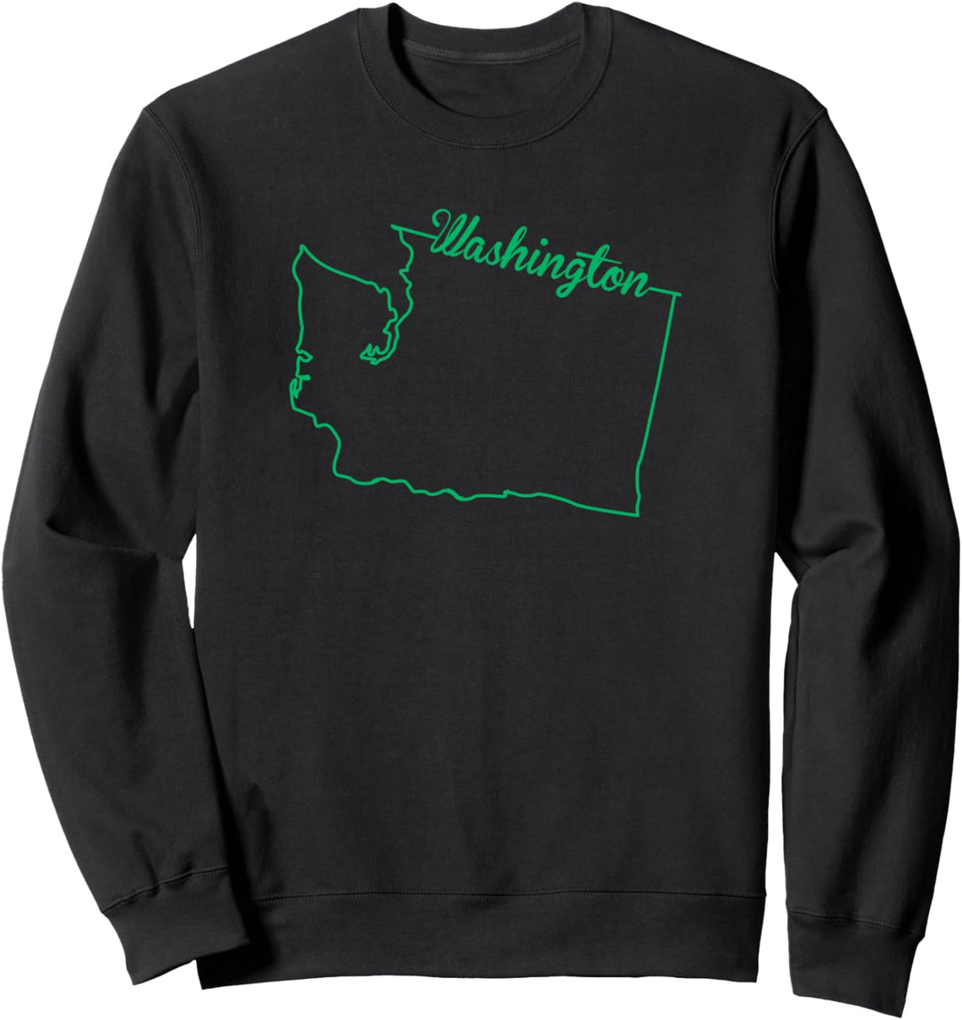 Bundesstaat Washington Karte Art Home Vacation Souvenir Sweatshirt