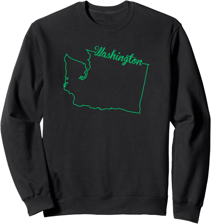 Bundesstaat Washington Karte Art Home Vacation Souvenir Sweatshirt