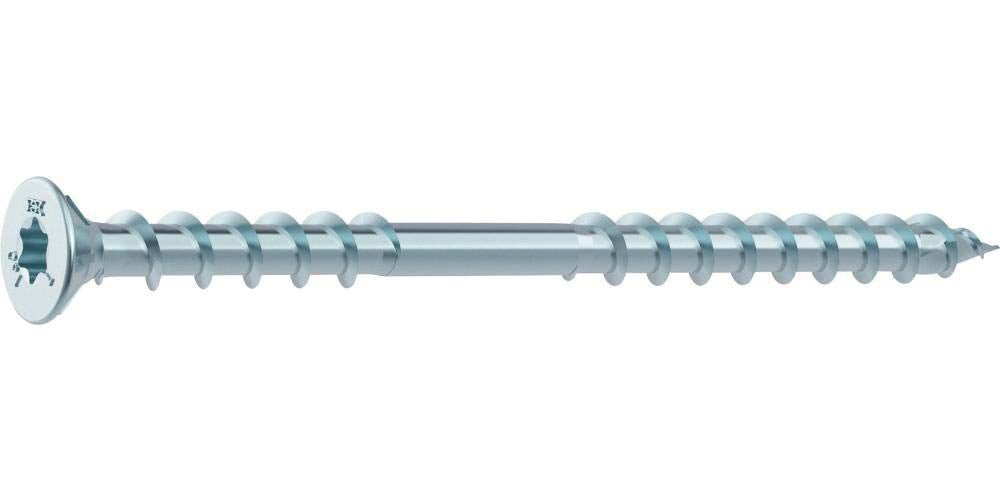 HECO-Therm Senkkopf Torx 8.0x400 mit Zulassung, 50 Stück, verzinkt-blau,42198 8x400, 8x400