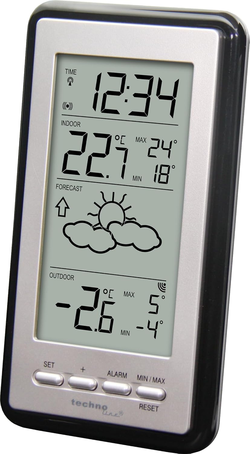 Technoline Wetterstation WS9130 mit Vorhersage der Wetterlage, sowie Innen- und Aussentemperatur WS