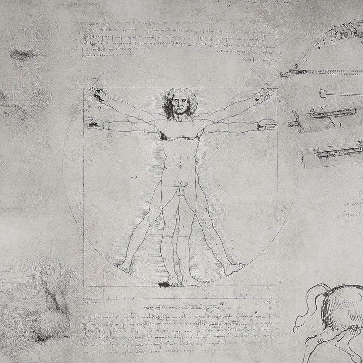 Runa Art Wandbilder Leonardo Da Vinci 5 Teilig Bild auf Vlies Leinwand Deko Wohnzimmer Schlafzimmer
