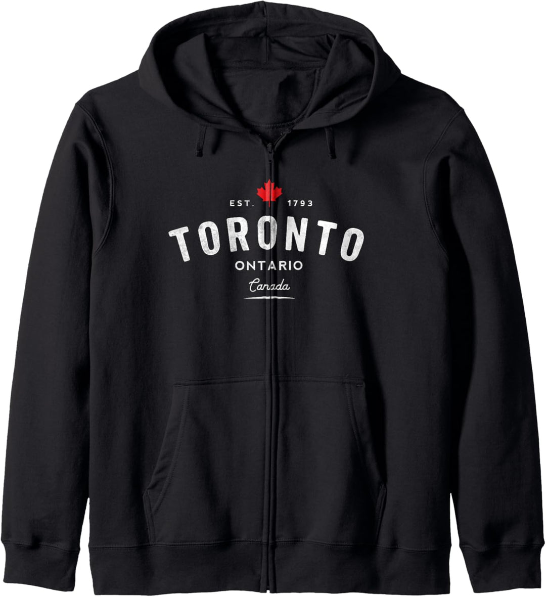 Toronto ON Classic Vintage Retro Kanada Canada Maple Leaf Kapuzenjacke