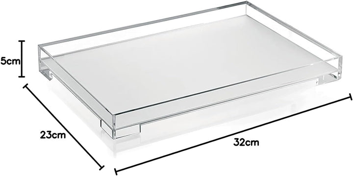 Guzzini - Icons ESSENCE, M Tablett - Transparent, 32x23xh5 cm - 19780100 M Durchsichtig, M Durchsich