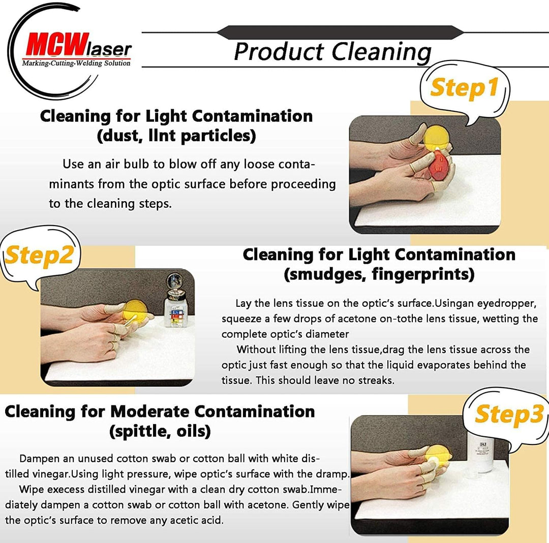 MCWlaser CVD II-VI ZnSe Laser Fokuslinsen Durchmesser: 19 mm FL: 2" oder 50,8 mm Laser Linse Lens fü