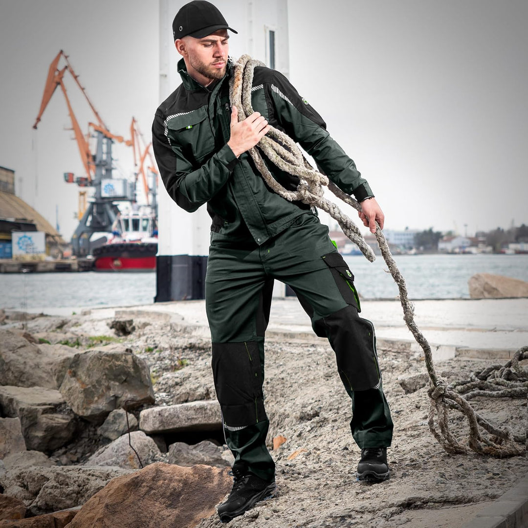 Stenso Prisma Arbeitshosen Männer mit Elastischer Bund - Arbeitshose Herren mit Hammerschlaufe, Vers
