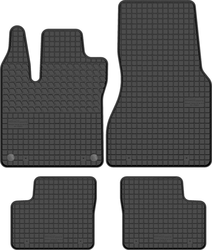 Gummimatten Gummi Fussmatten Satz für Renault Twingo III (2014-) - Passgenau