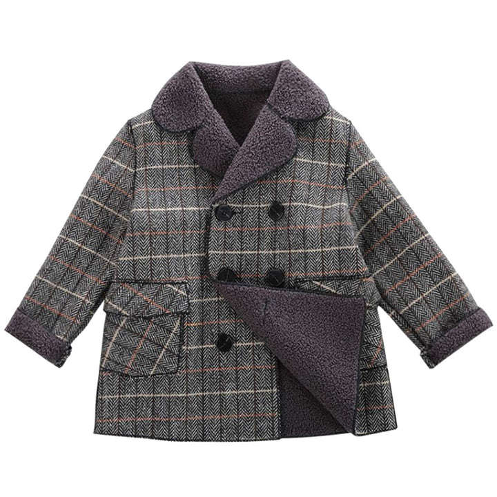 Jungen Winter Mantel Klassischen Doppelten Breasted Trenchcoat Warm Outwear für 2-10 Jahre 3-4 Jahre