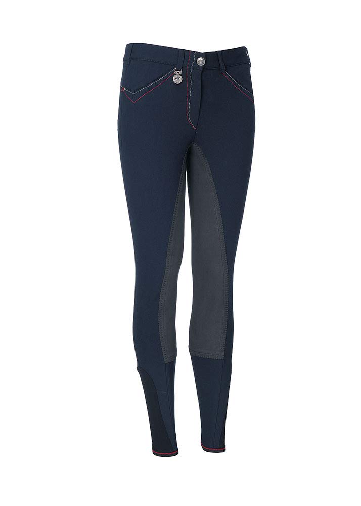 Pikeur Kinder Vollbesatz Hose Patrizia Kontrast 146 8224 Marine, 146 8224 Marine