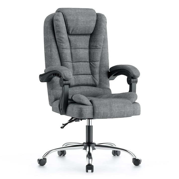 rattantree Ergonomischer Bürostuhl, Schreibtischstuhl, Computerstuhl mit Gepolsterter Armlehne und W
