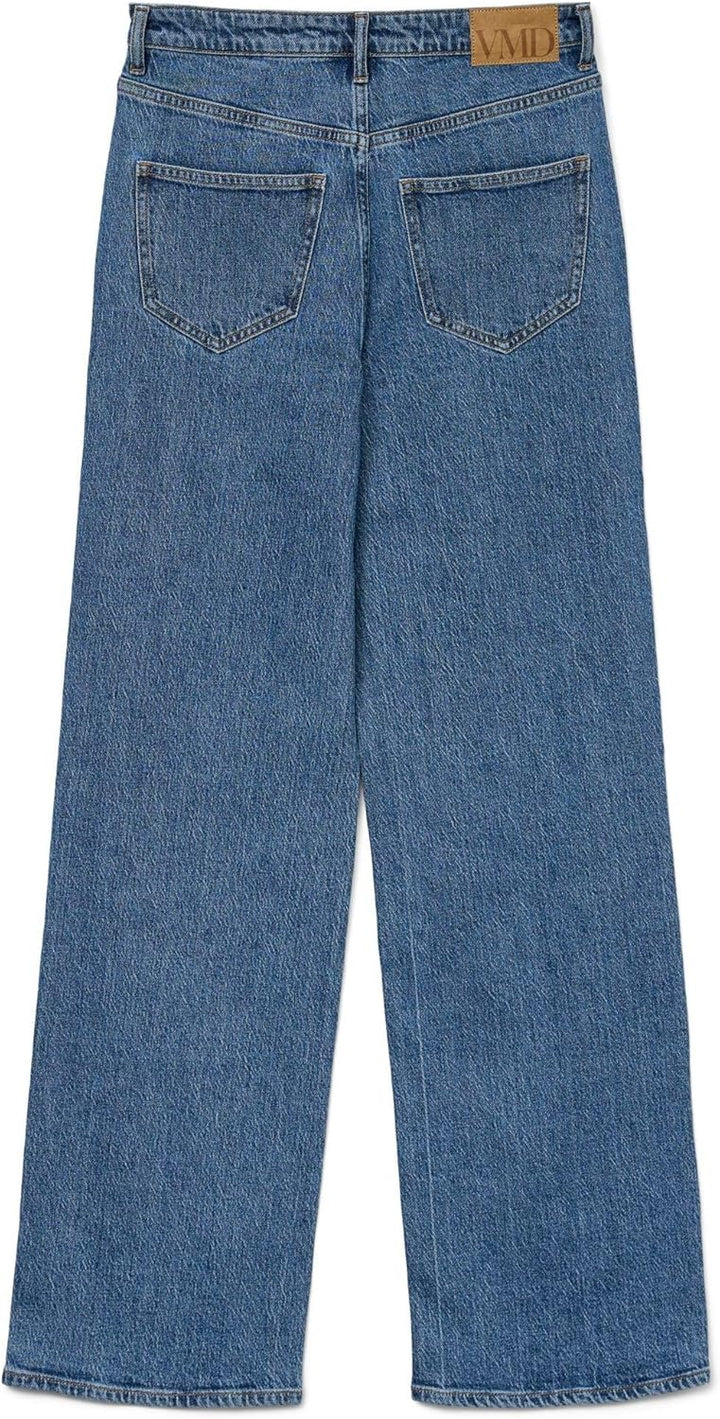 VERO MODA Damen Jeans 27W / 34L Medium Blue Denim, 27W / 34L Medium Blue Denim
