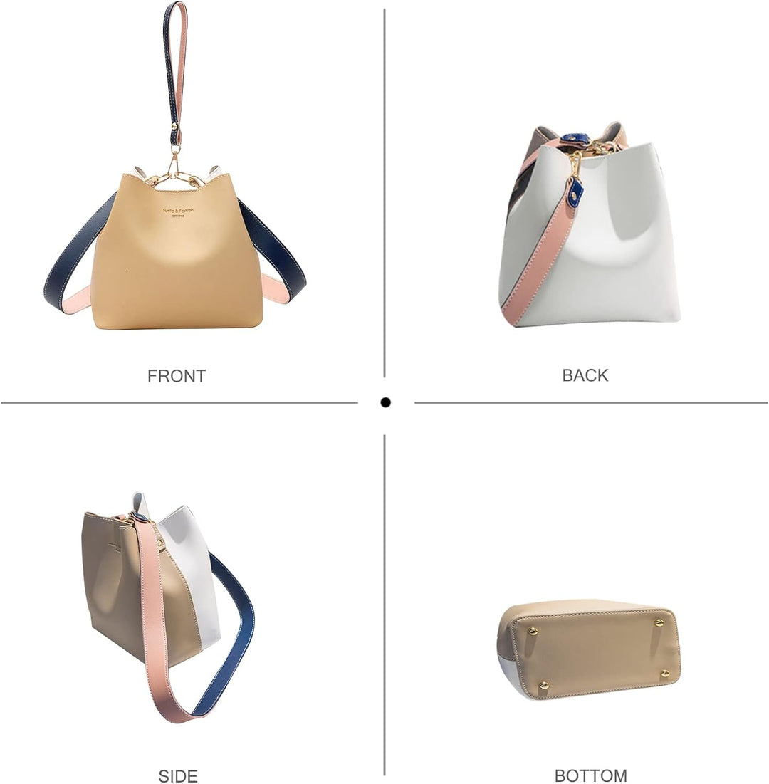 NICOLE &amp; DORIS Frauen Tasche Mittelgrosse Umhängetasche Designer Schultertaschen Weiche Ledertasche