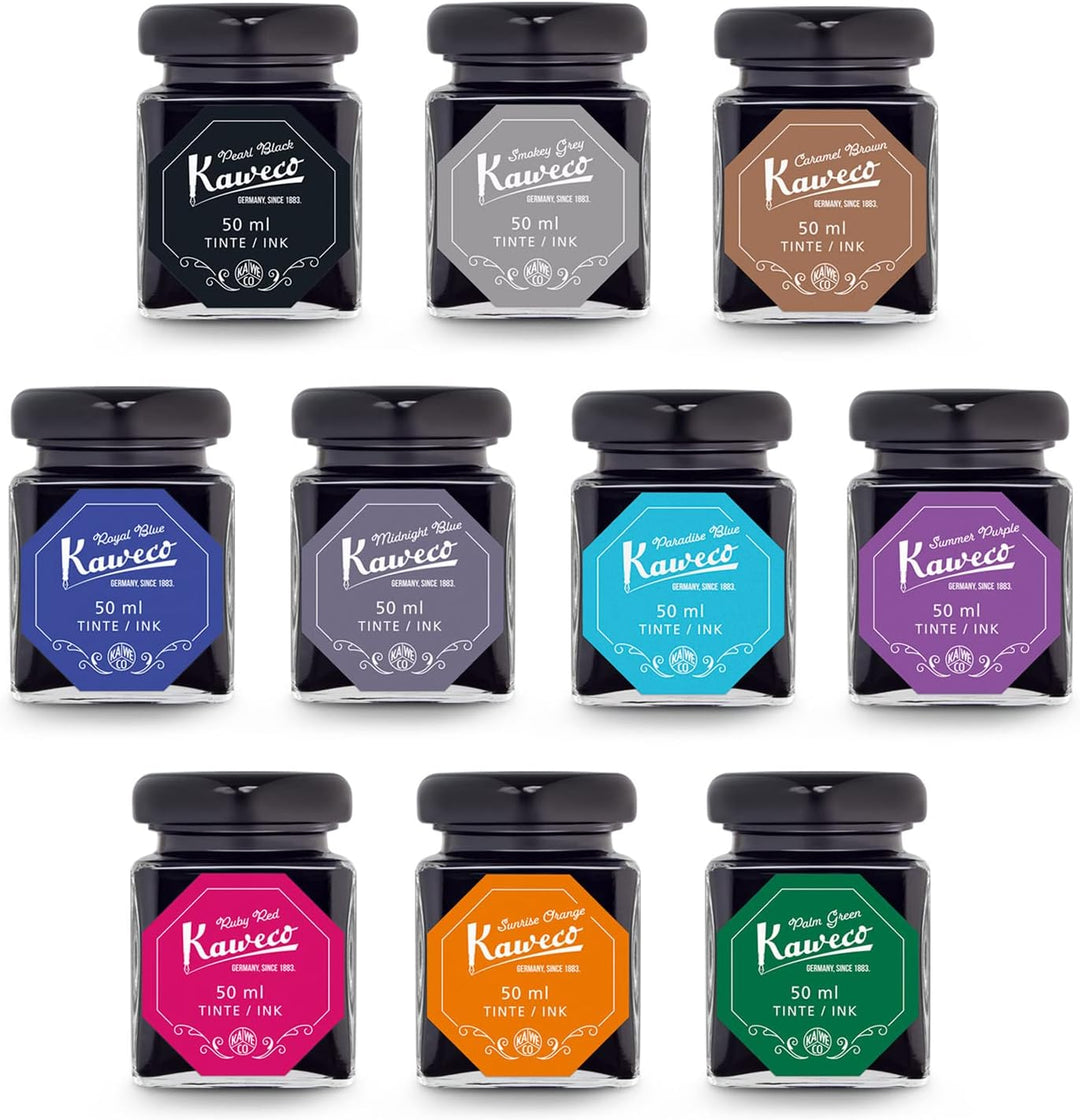 Kaweco Tintenglas 50 ml | Rubinrot Ruby Red | Premium Tinte für Füller im Tintenfass | vegan tierver