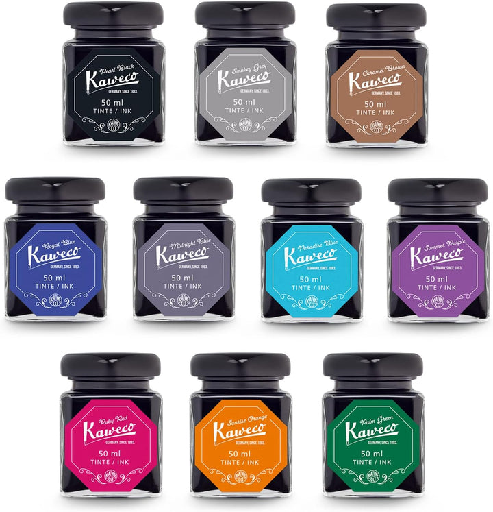 Kaweco Tintenglas 50 ml | Rubinrot Ruby Red | Premium Tinte für Füller im Tintenfass | vegan tierver