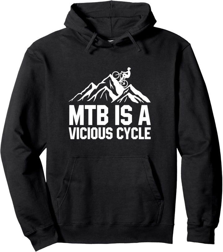 Lustiges Mountainbike-Zitat für Herren und Damen, MTB, Mountainbiker Pullover Hoodie