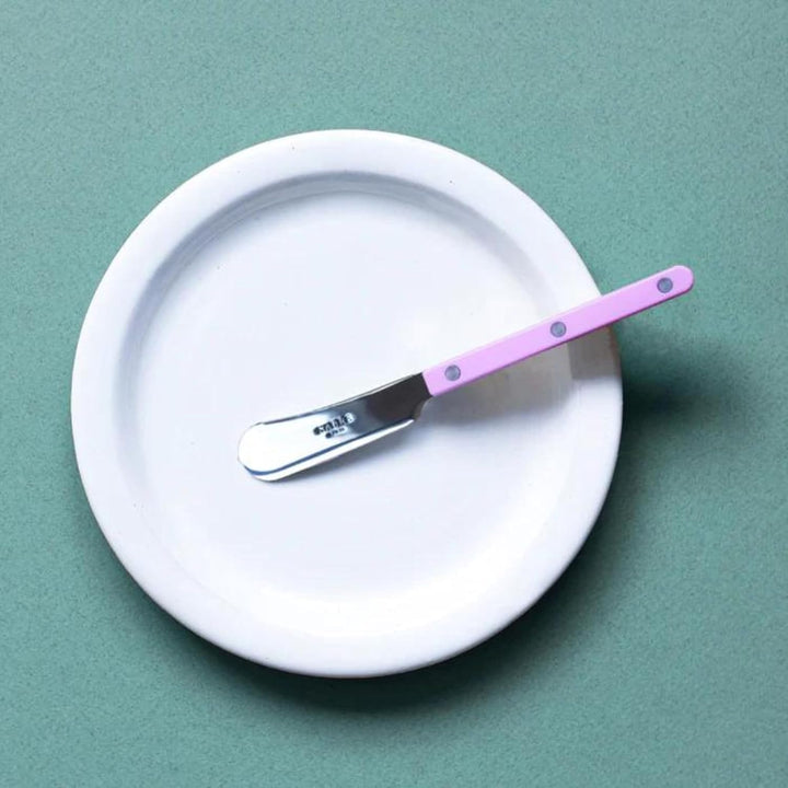 SABRE PARIS - 2er Set Buttermesser 14 cm - Bistrot - Ideal Für Butter, Aufstrich - Edelstahl & Nylon