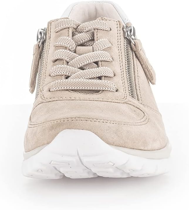 Gabor Damen Low-Top Sneaker, Frauen Halbschuhe,Wechselfussbett 36 EU Beige Oasi Weiss, 36 EU Beige O