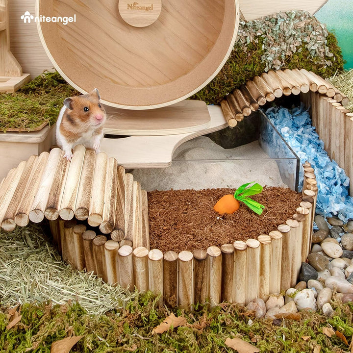 Niteangel Natürliches Kokosnuss-Hamster-Einstreu und Haustierstreu für Zwerghamster, Gerbils, Mäuse,